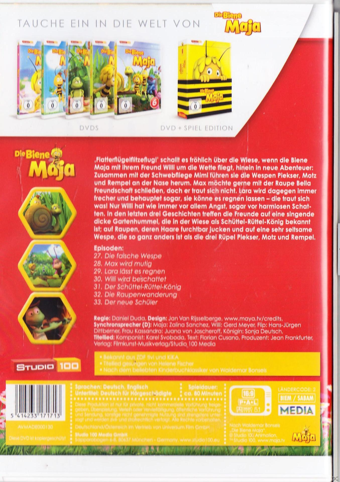 DVD-Cover eines Zeichentrickfilms mit Zeichentrickfiguren, Text und gelbem Hintergrund.