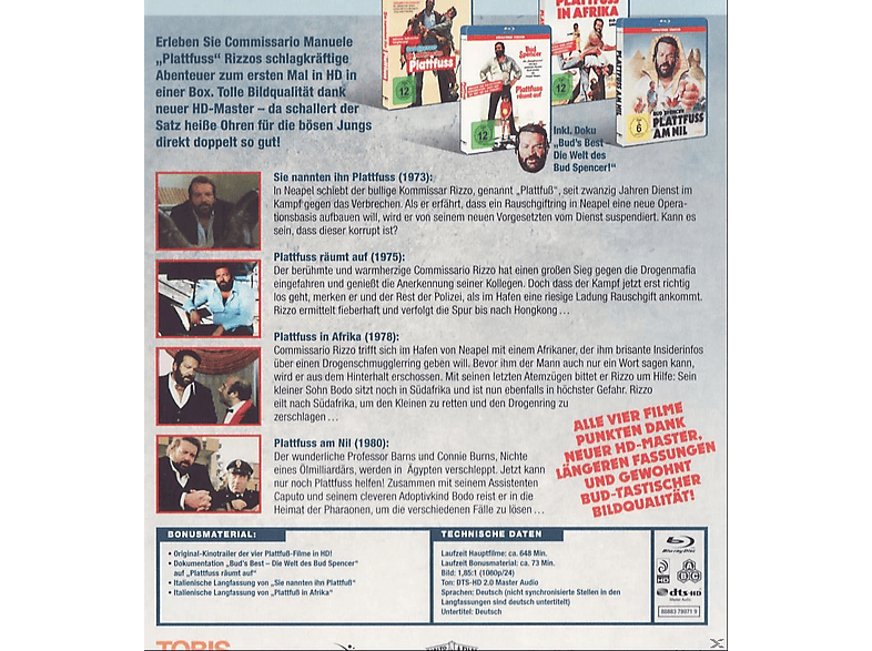 Thumbnail - Bud Spencer - Die Plattfuss-Box Blu-ray