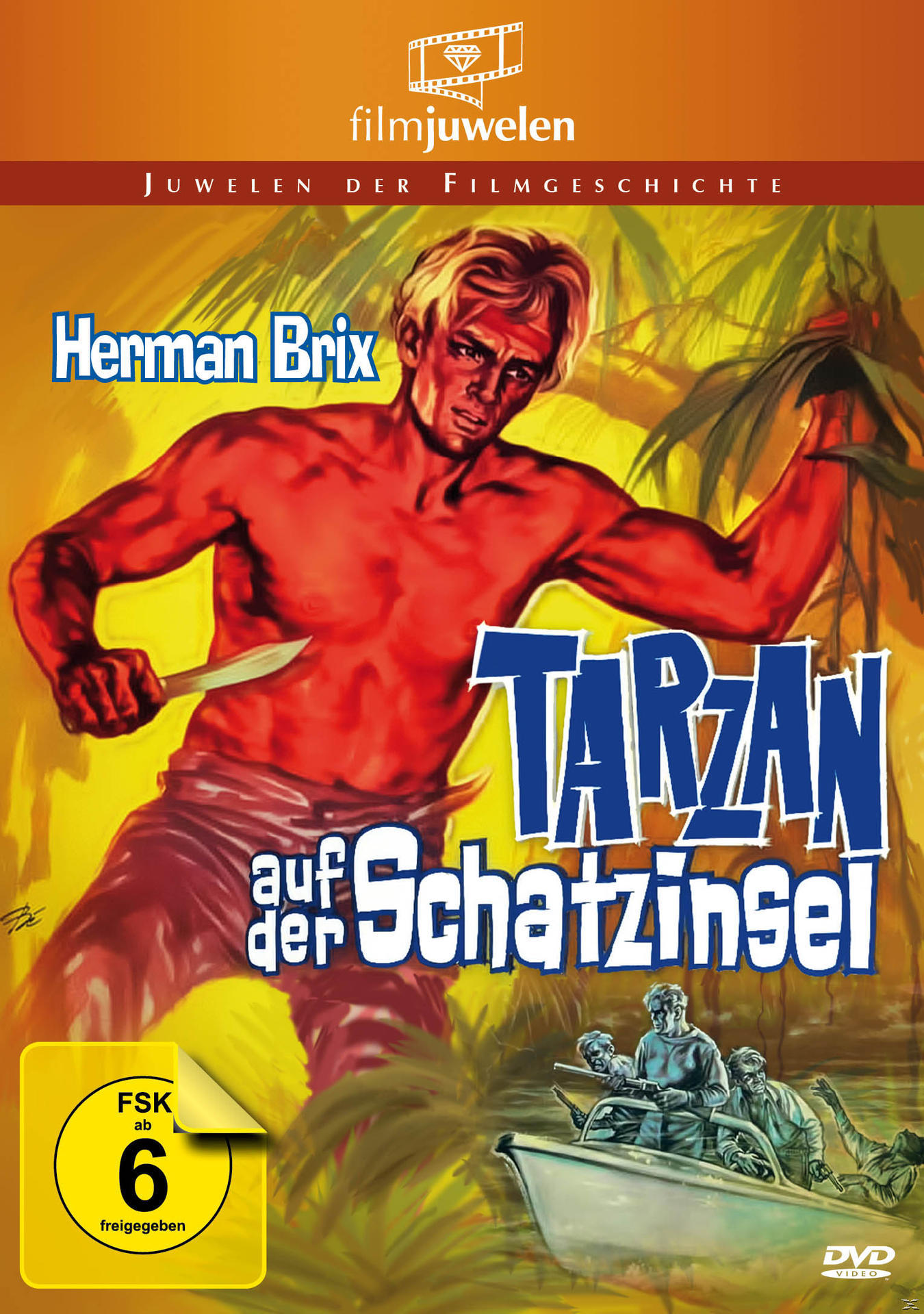 DVD-Cover: ein Mann mit Messer in einer Dschungelkulisse.