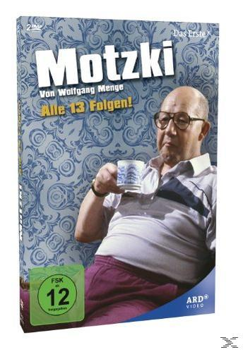 DVD-Cover von Motzki, ein Mann trinkt aus einer Tasse.