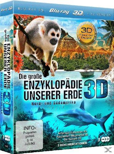 (+2D) Erde große 3D (2D 3D Nord/-Südamerika Die unserer - + Enzyklopädie 3D Version) Blu-ray