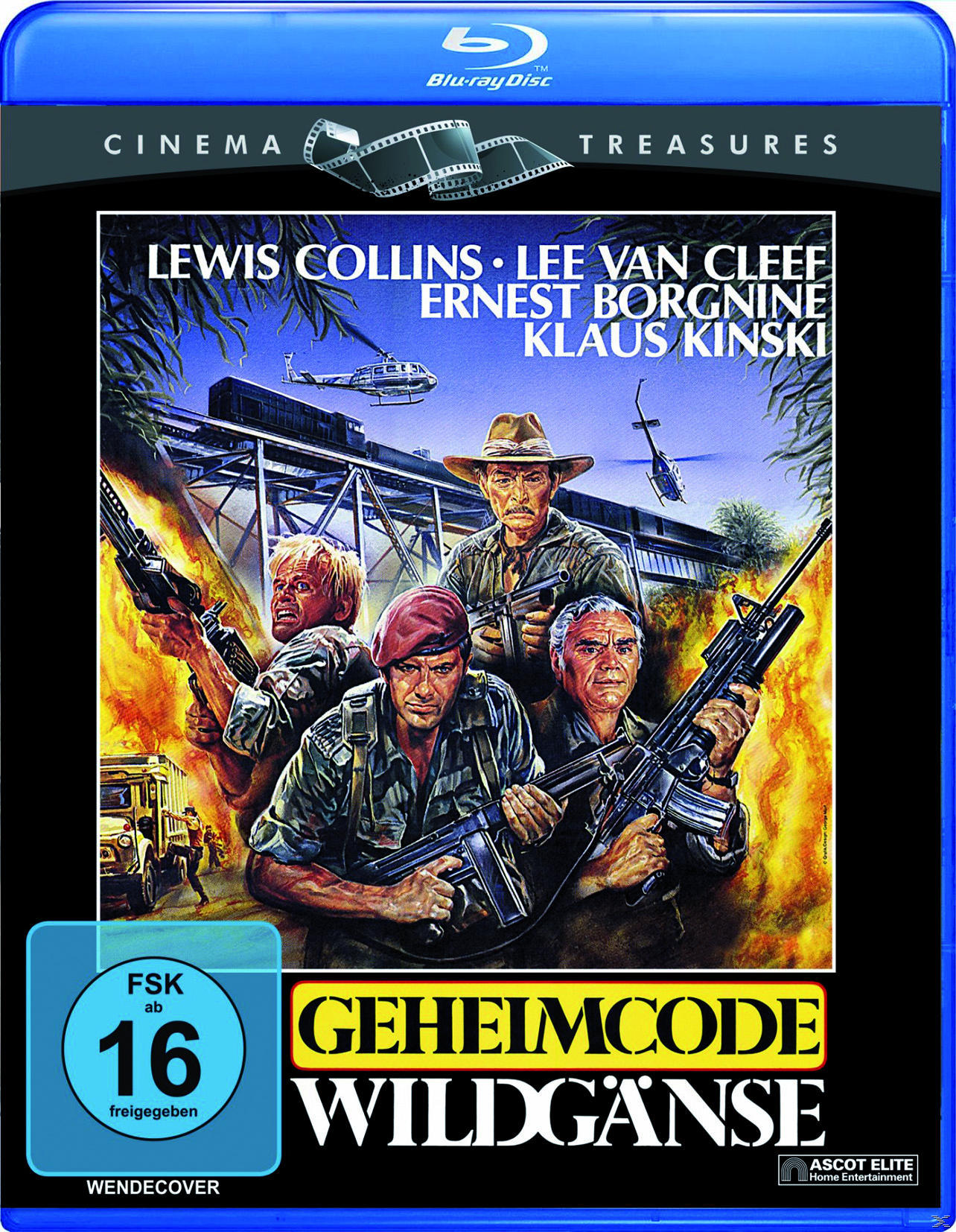 Männer mit Waffen, Hubschrauber, Filmcover: Wildgänse.