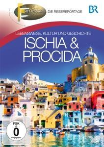 DVD-Cover. Bunte Gebäude am Meer. Titel: Ischia & Procida.