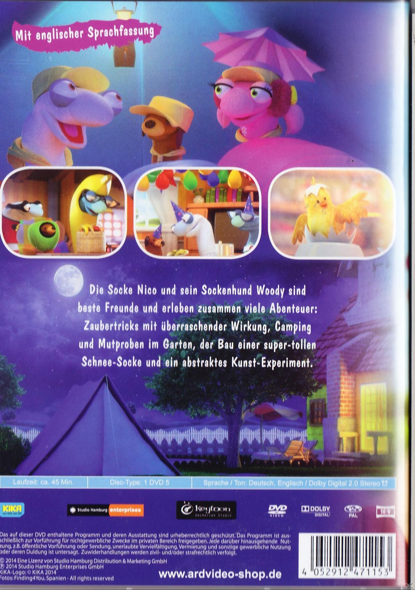 DVD-Cover: Zeichentrickfiguren und Text auf Deutsch.