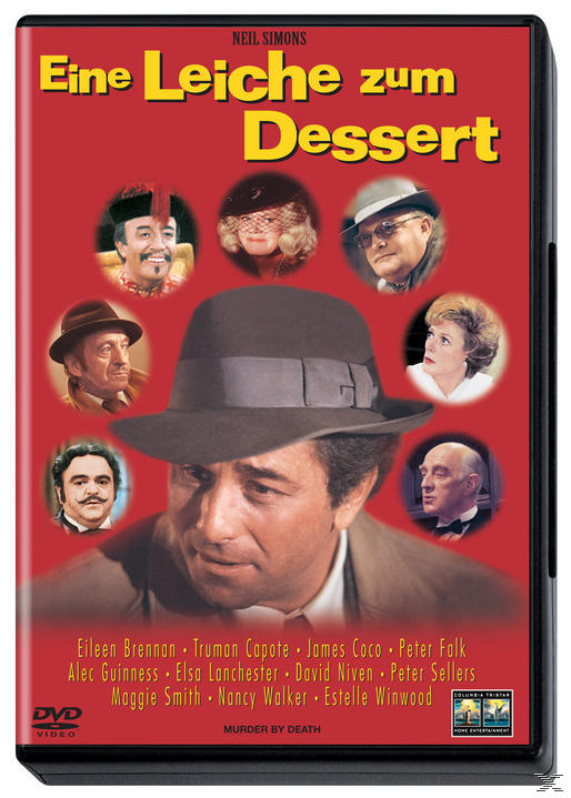 Filmposter mit mehreren Bildern von Schauspielern und einem Mann mit Hut im Zentrum.
