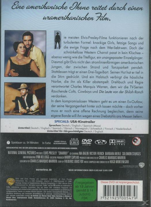 Elvis: Charro! DVD