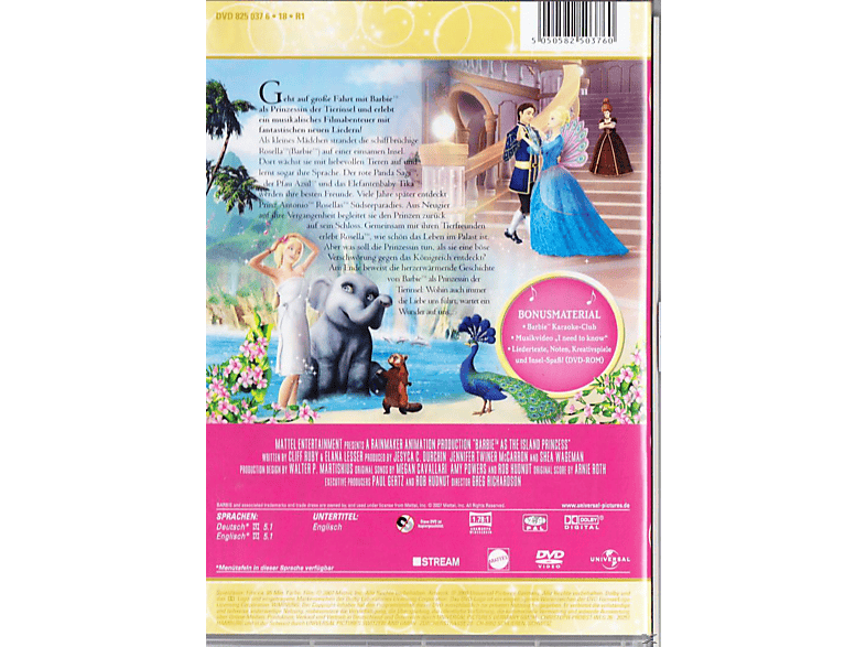 Thumbnail - BARBIE ALS PRINZESSIN DER TIERINSEL DVD