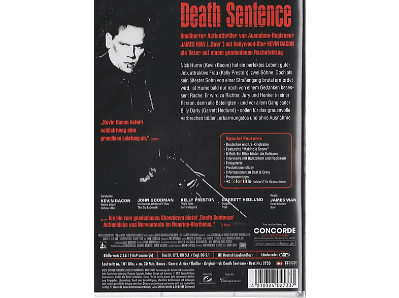 Thumbnail - Death Sentence - Todesurteil (FSK18) DVD