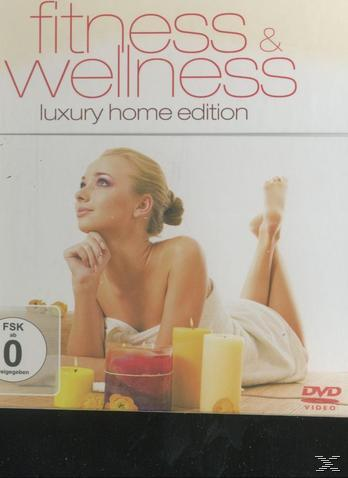 DVD-Hülle mit einer Frau im Handtuch, Kerzen und dem Titel 'Fitness & Wellness'.