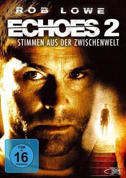 Filmcover. Das Gesicht eines Mannes. Der Titel lautet Echoes 2. Im Hintergrund eine Person als Silhouette.