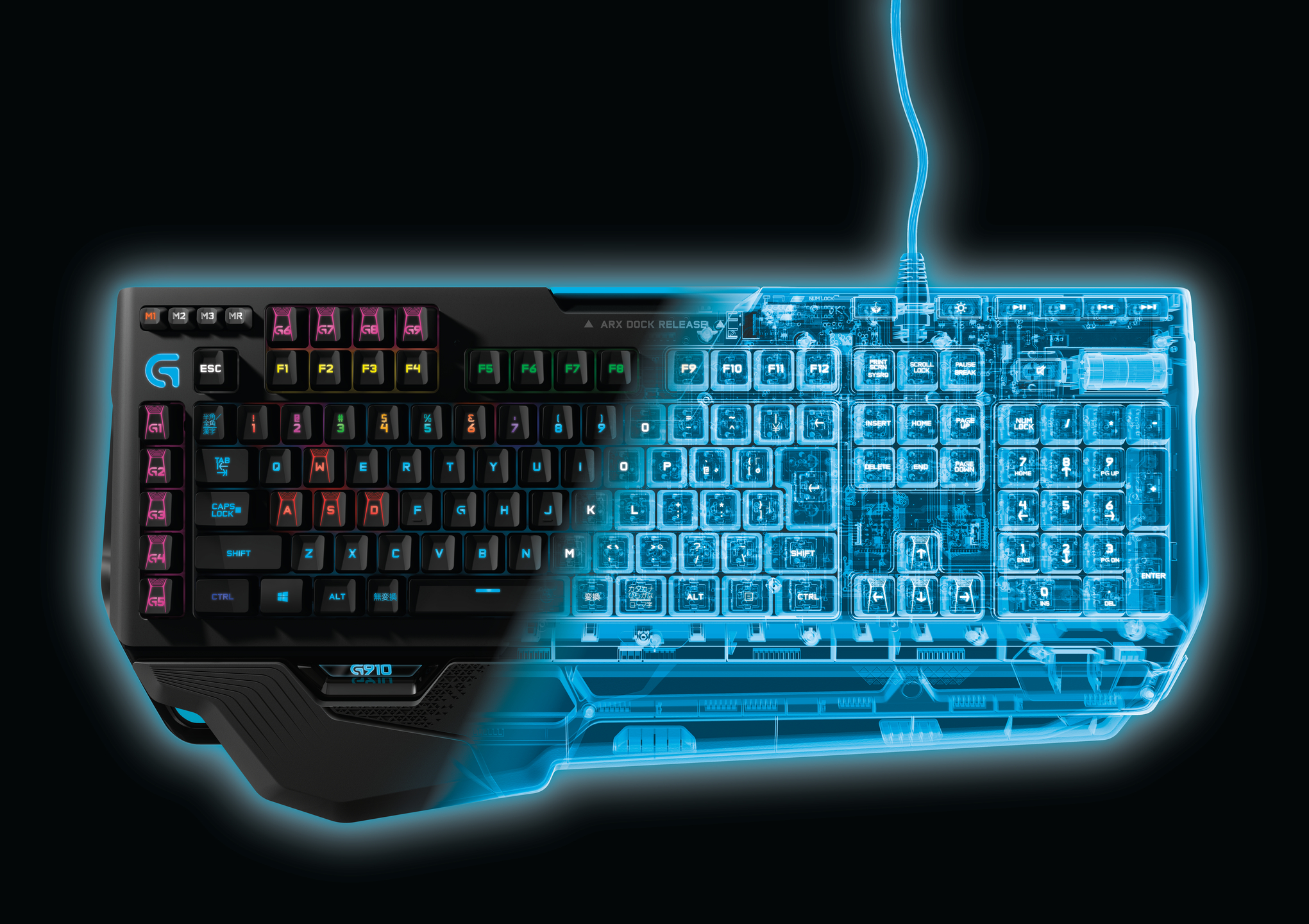 LOGITECH G910 Orion Spark, Tastatur, kabelgebunden, Schwarz