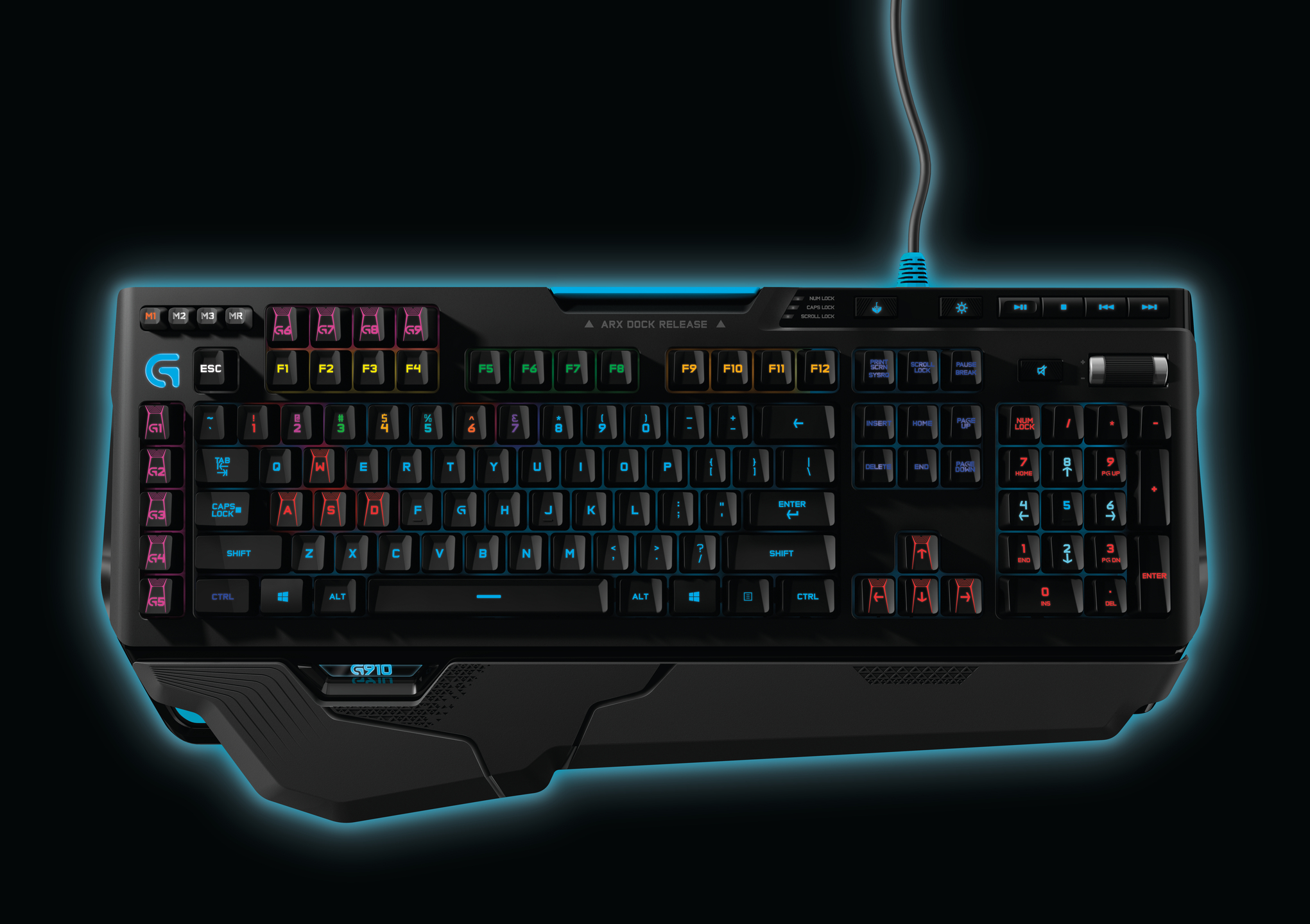 LOGITECH G910 Orion Spark, Tastatur, kabelgebunden, Schwarz