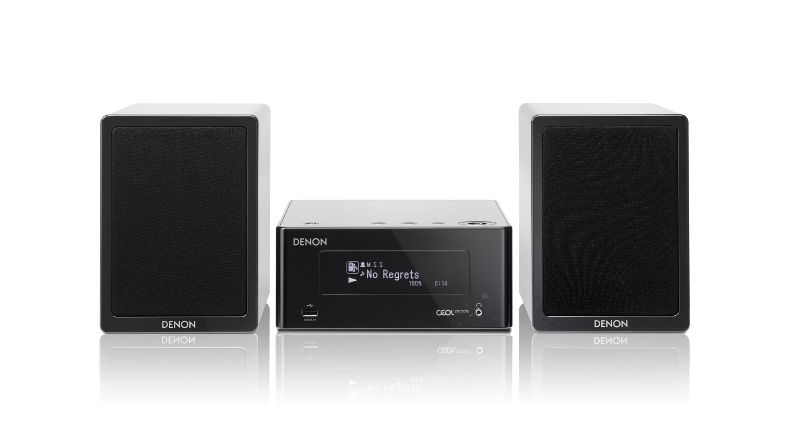 DENON Ceol Piccolo N4 BKE Netzwerk-Kompaktanlage (iPod Steuerung, Schwarz hochglanz)