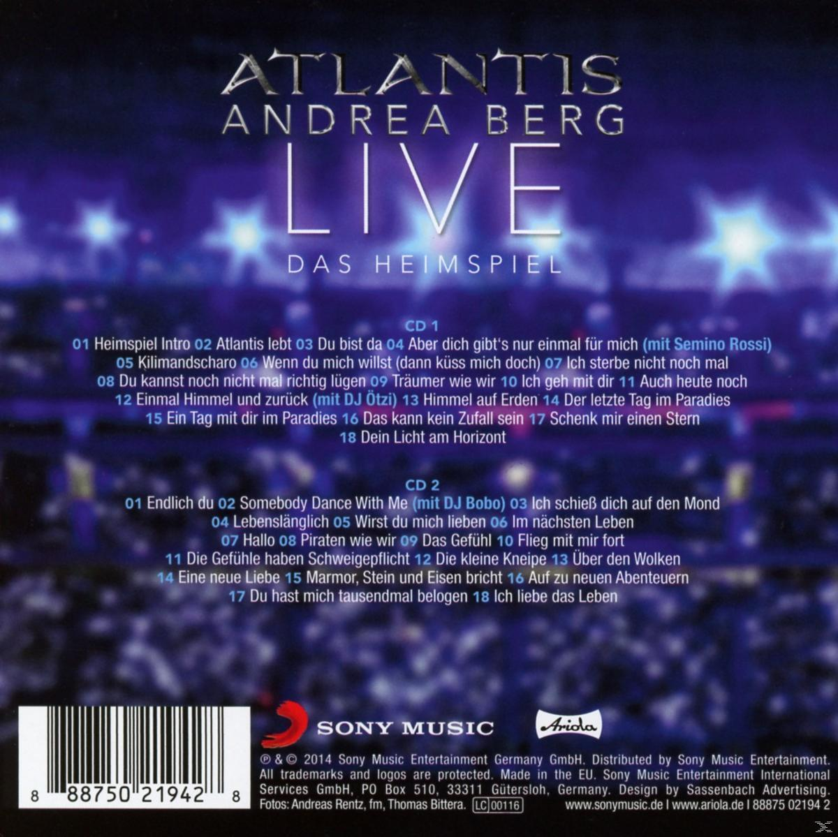 Berg - Andrea (CD) - Live Atlantis: Heimspiel - Das