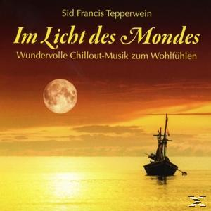 CD-Cover: Im Licht des Mondes, mit Vollmond über dem Meer mit Boot.