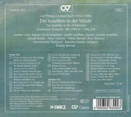 Frieder Bernius - Die Israeliten In Der Wüste Wq 238  - (CD)