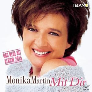 Albumcover: Frau lächelt, Text 'Monika Martin Mit Dir', 'Das Neue Hit Album 2015'.