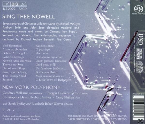New York Polyphony - SING THEE NOWELL  - (SACD Hybrid)