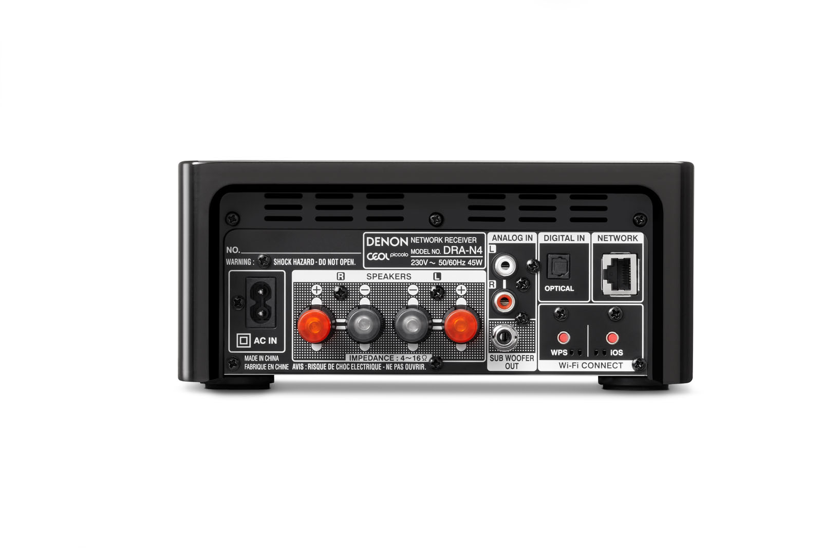 DENON Ceol Piccolo N4 BKE Netzwerk-Kompaktanlage (iPod Steuerung, Schwarz hochglanz)