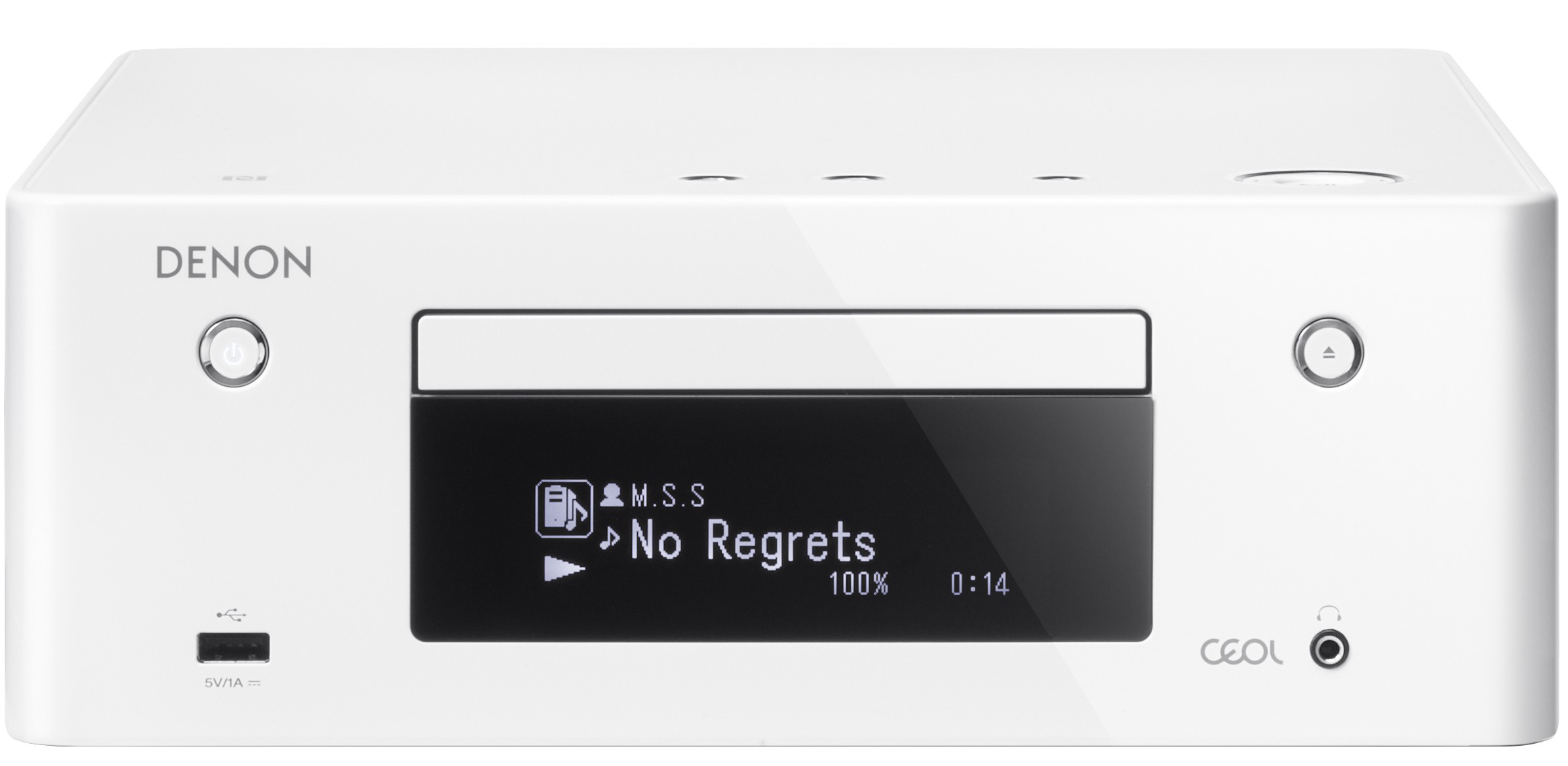 DENON RCD-N9 Netzwerk-Receiver (iPod Steuerung, Weiß hochglanz)