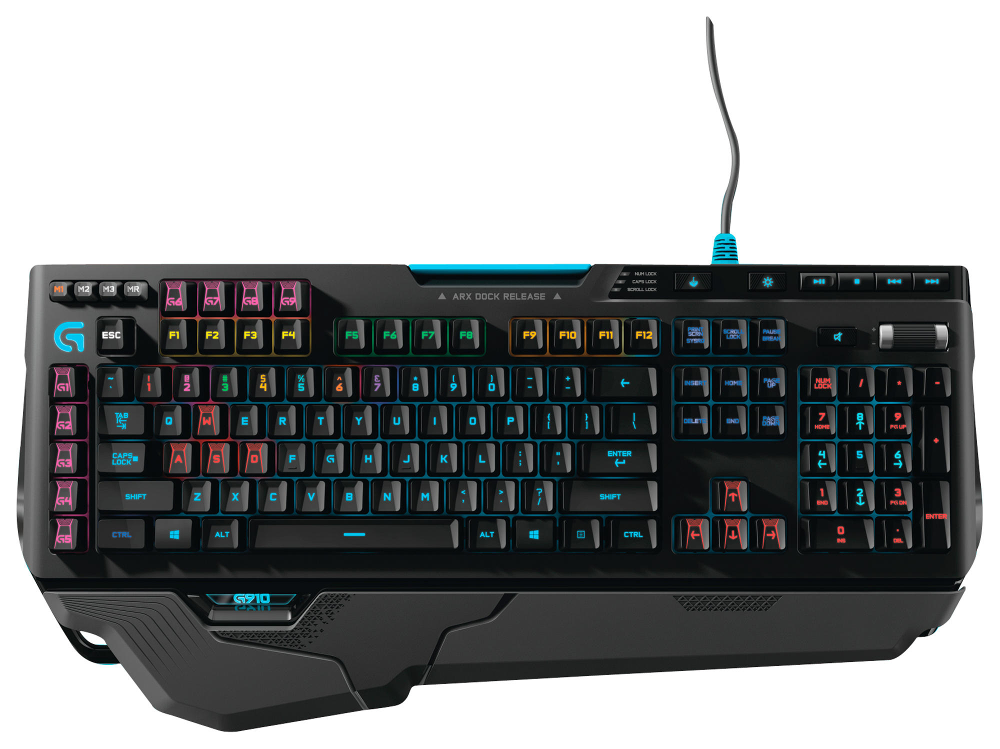 LOGITECH G910 Orion Spark, Tastatur, kabelgebunden, Schwarz