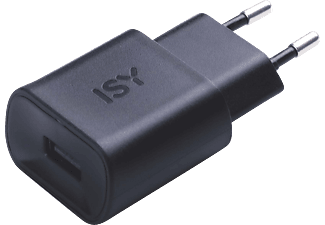 ISY IWC-2100 WALL CHARGER 1.2A - USB Wall Charger (Schwarz)