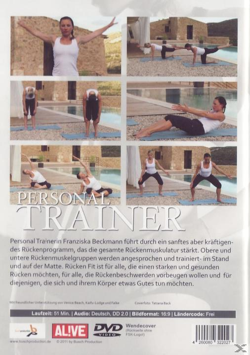 starken - DVD Workout für fit Rücken Personal Rücken Trainer einen -