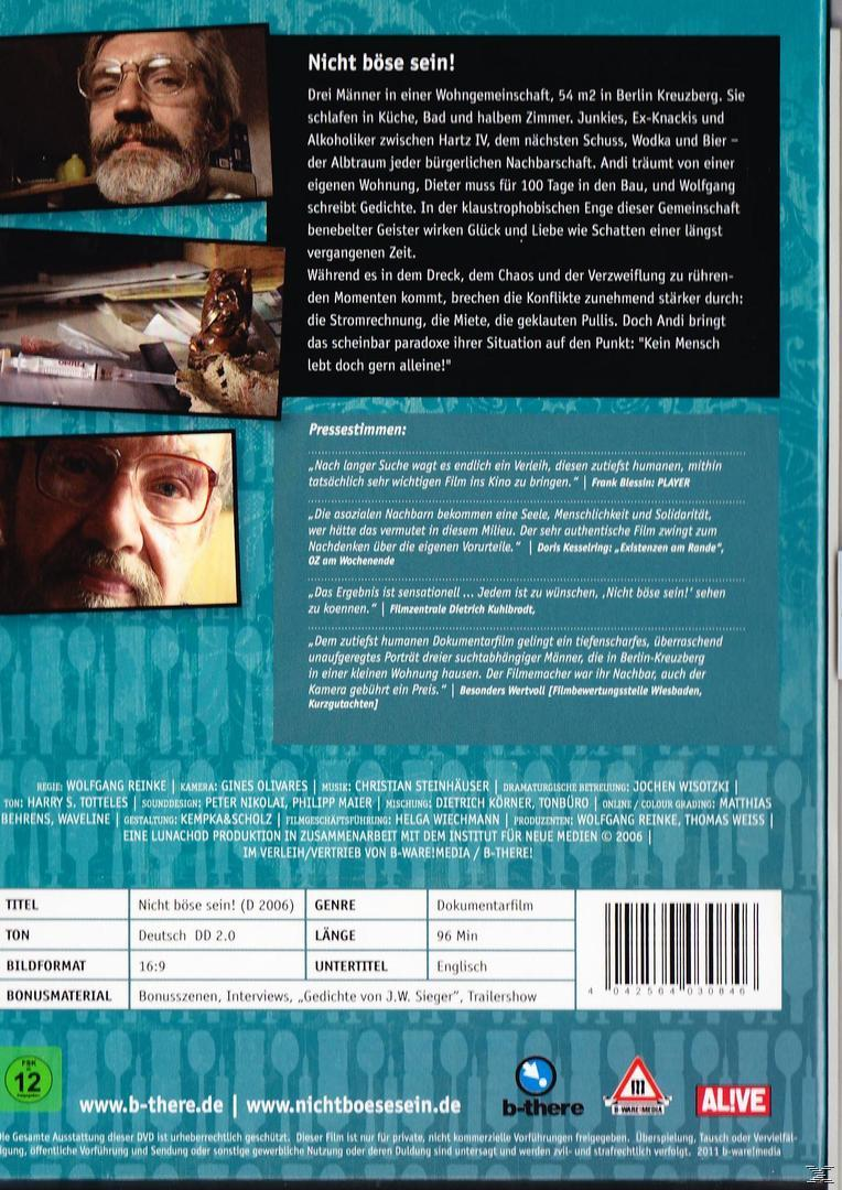 NICHT BÖSE SEIN! DVD