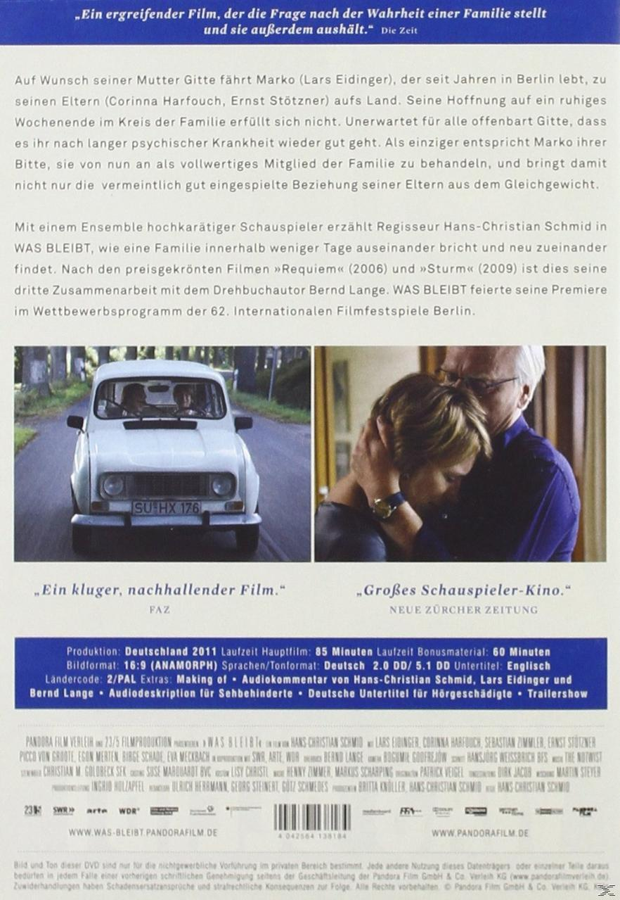 WAS BLEIBT (LIMITED EDITION) DVD