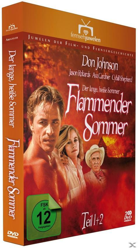 DVD-Cover; Mann und Frau umarmen sich. Text: 'Flammender Sommer'.