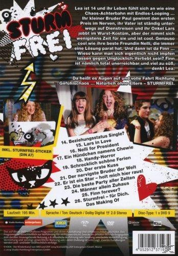 DVD-Cover: Sturm Frei! Ein Cartoon-Bild mit Text über den Film.