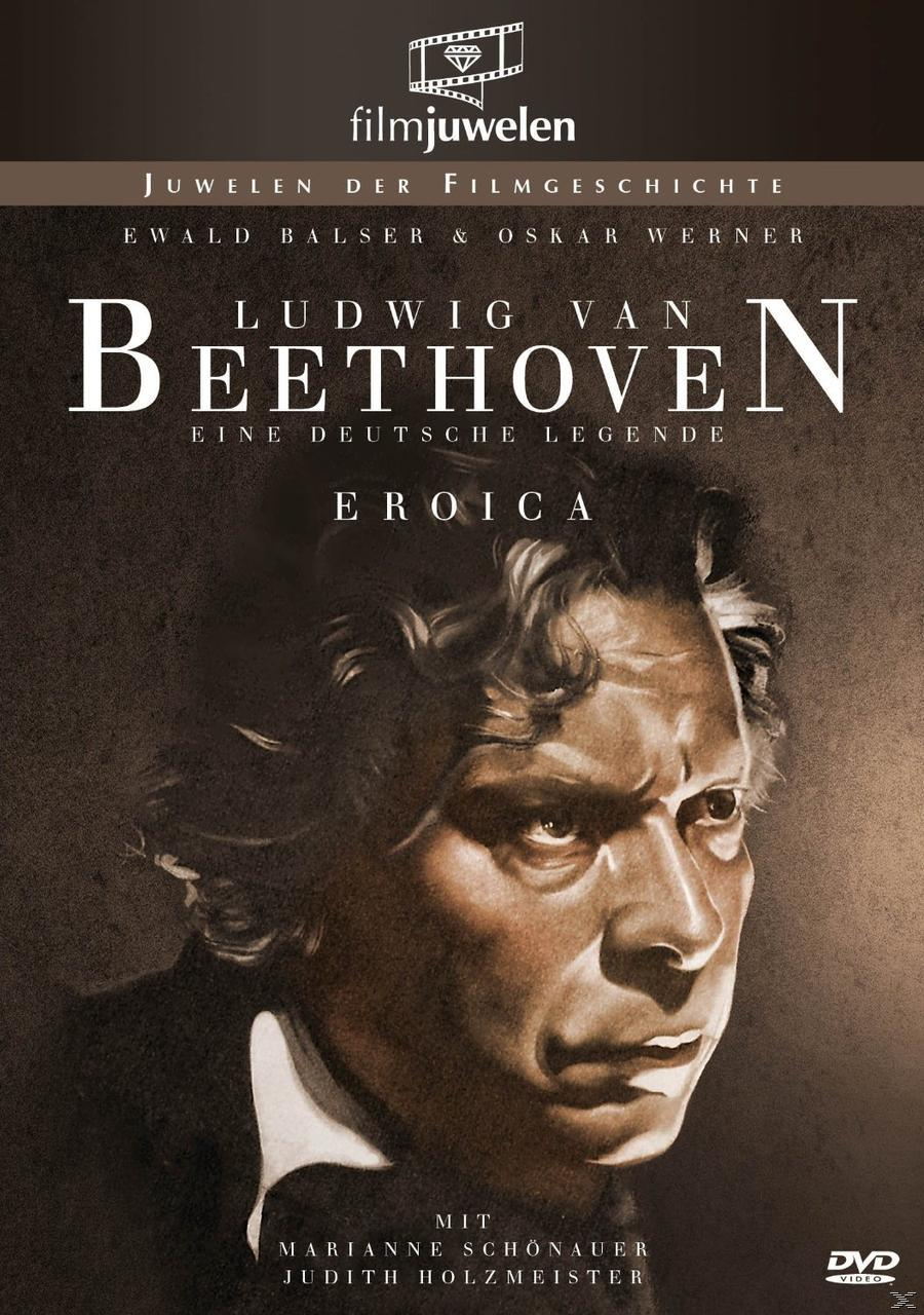 DVD-Cover von 'Ludwig van Beethoven'. Ein Porträt von Beethoven in Schwarzweiß.