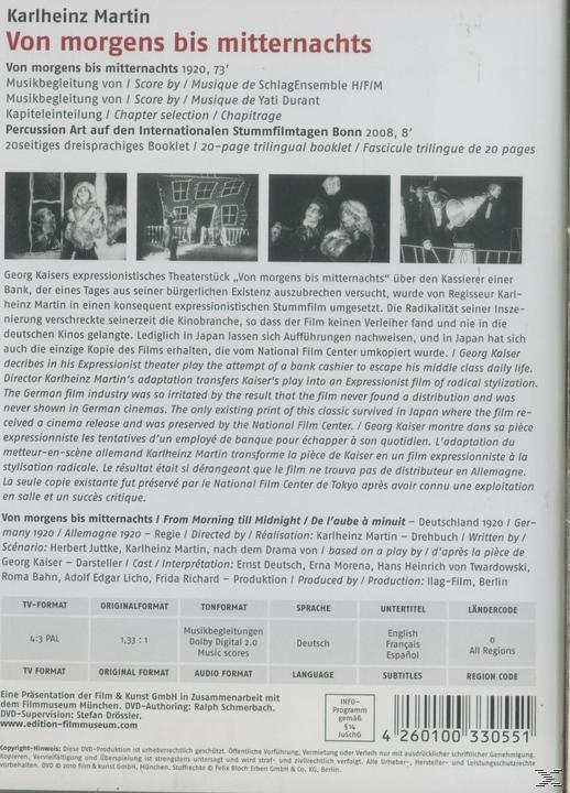 Eine Film-DVD mit Text und Credits, mit Schwarz-Weiß-Foto und Filmrolle.