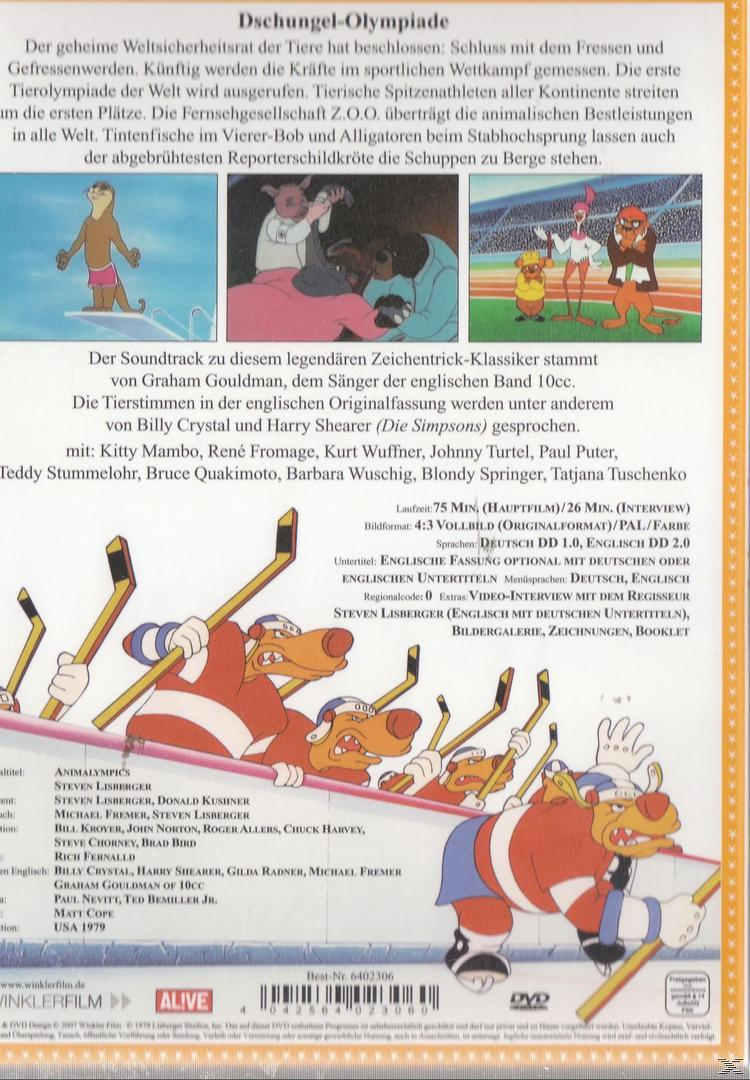 DVD-Cover. Zeichentricktiere spielen Hockey. Text und Logos.