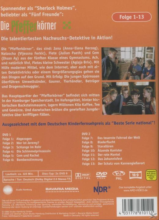 DVD-Rückseite mit Text und Bildern von Kindern und Erwachsenen sowie Text auf Deutsch.