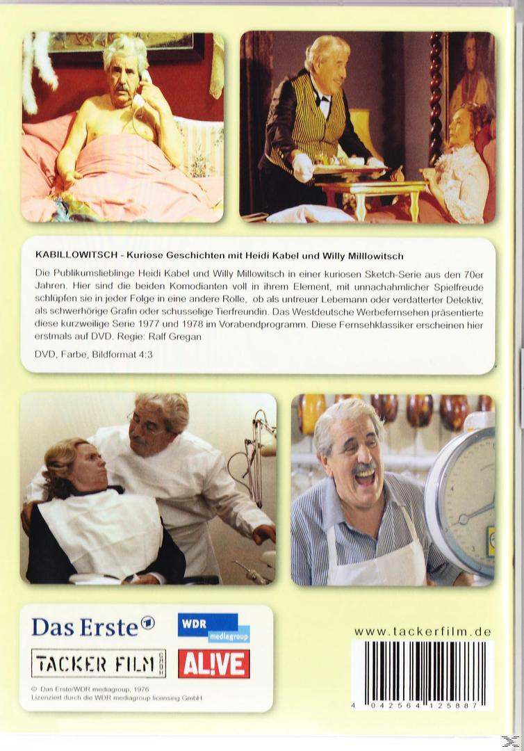 DVD-Cover mit Schauspielern in verschiedenen Szenen, Text 'KABILLOWITSCH' und DVD-Details.