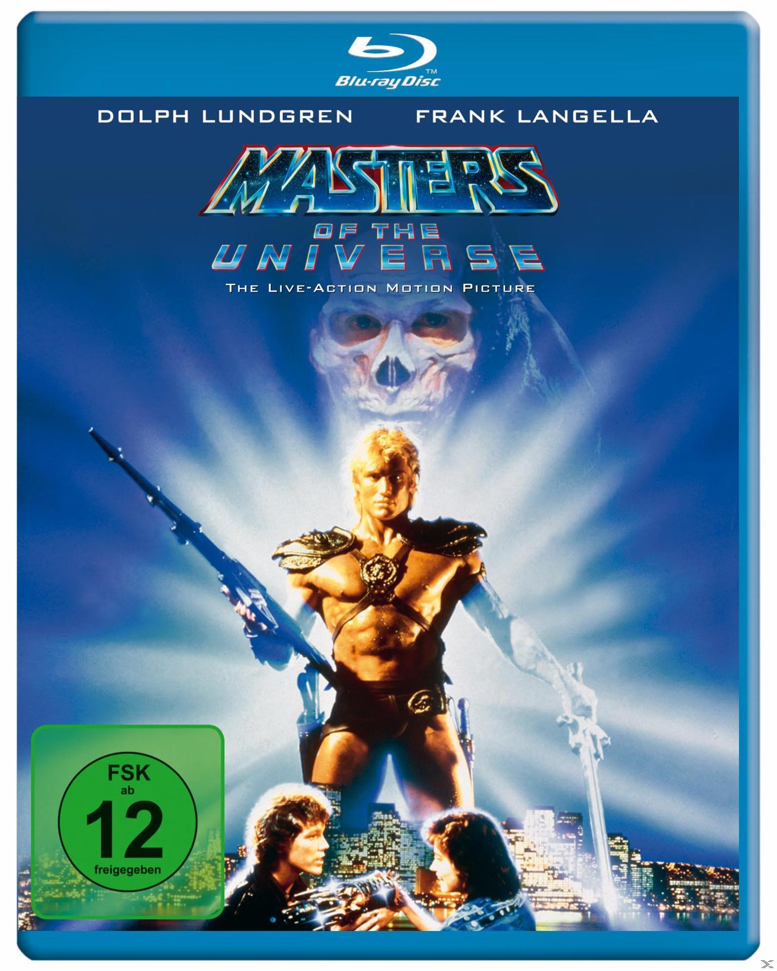 Masters of the Universe DVD-Cover. Zeigt He-Man, einen Schädel im Hintergrund und Figuren unten.