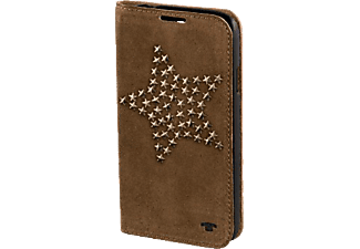 TOM TAILOR Booklet "Star", Bookcover, Samsung, Galaxy S 4, Cognac