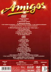 DVD cover for Amigos with track listings. Red background with gold text.