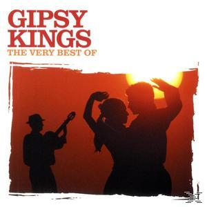 CD-Cover für 'Gipsy Kings'. Es zeigt Silhouetten von Musikern und Tänzern vor einem Sonnenuntergangshintergrund.