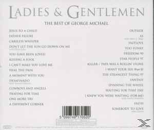 Albumcover mit Trackliste. Text: Ladies & Gentlemen, The Best of George Michael.