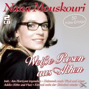 Albumcover mit Nana Mouskouris Foto und Albumtitel "Weisse Rosen aus Athen".