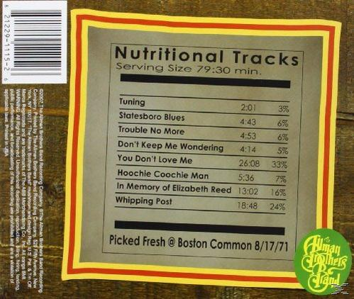 The Allman Brothers Band - Boston Common 8-17-71  - (CD)
