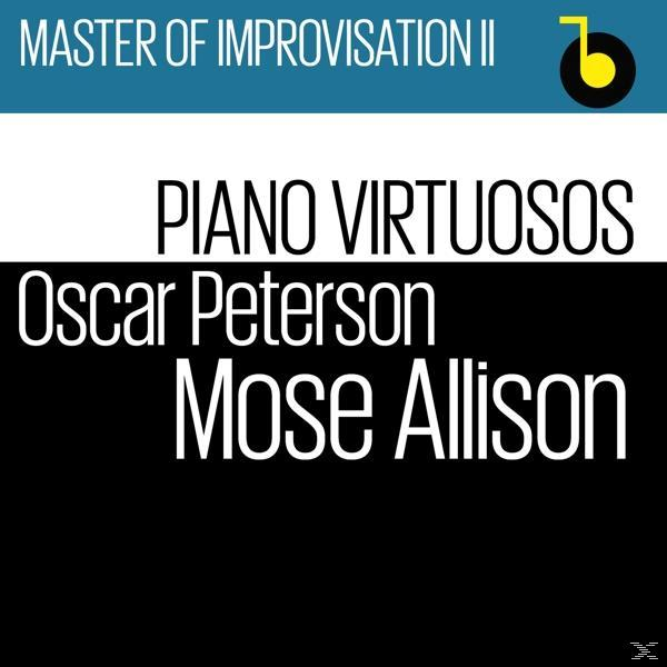 Albumcover: Master of Improvisation II, mit Oscar Peterson, Mose Allison. Schwarzweiß.