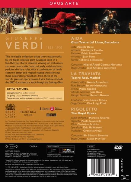 (DVD) VARIOUS Rigoletto / - / Traviata La - Aida