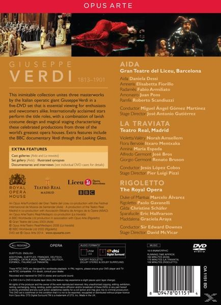 VARIOUS - Aida / La Traviata / Rigoletto  - (DVD)