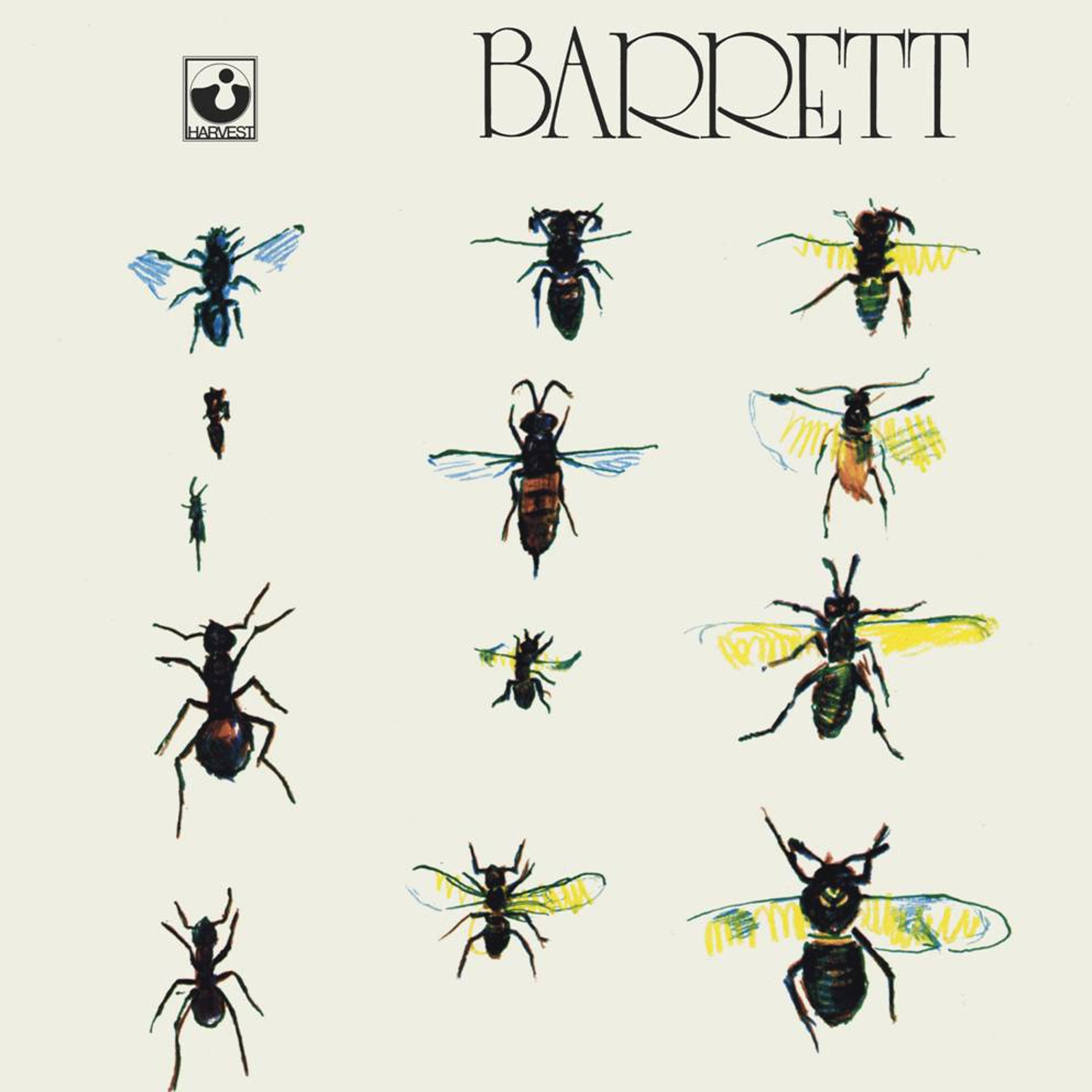 Albumcover: Insekten mit Flügeln auf weißem Hintergrund.