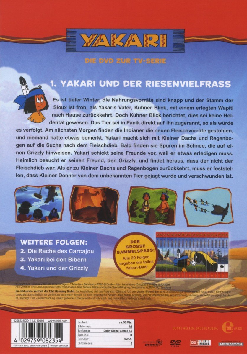 013 - Yakari - Und der Riesenvielfrass DVD