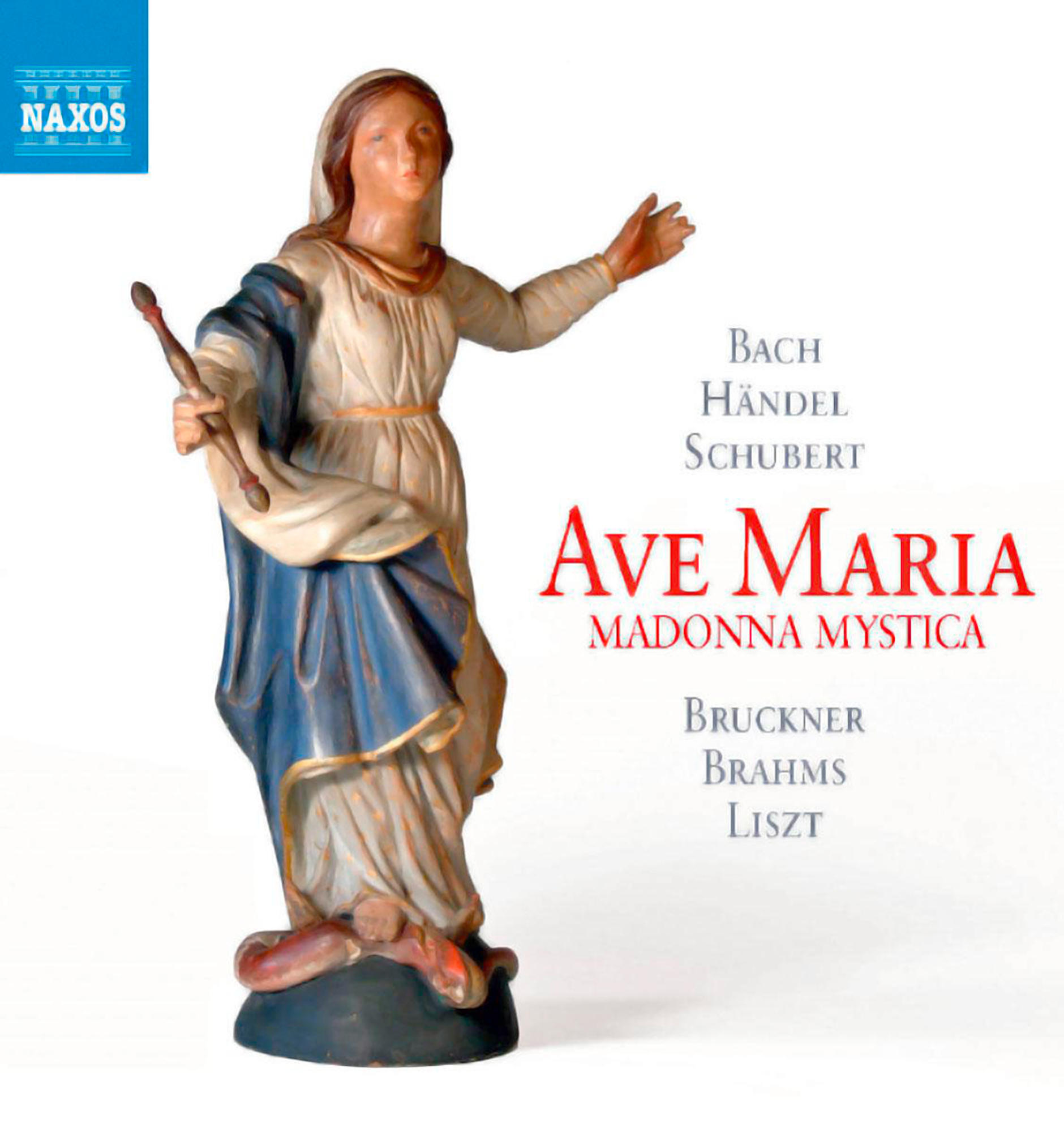 Albumcover mit einer Statue einer Frau. Text: Ave Maria, Madonna Mystica.