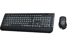 LOGITECH MK545 Advanced, Tastatur & Maus Set, kabellos, Schwarz PC Mäuse |  MediaMarkt